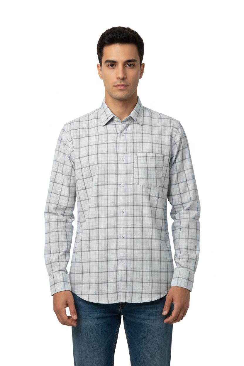 Men’s Linen Checks Shirt