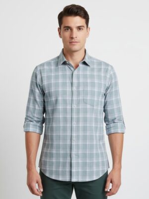 Men’s Linen Check Shirt