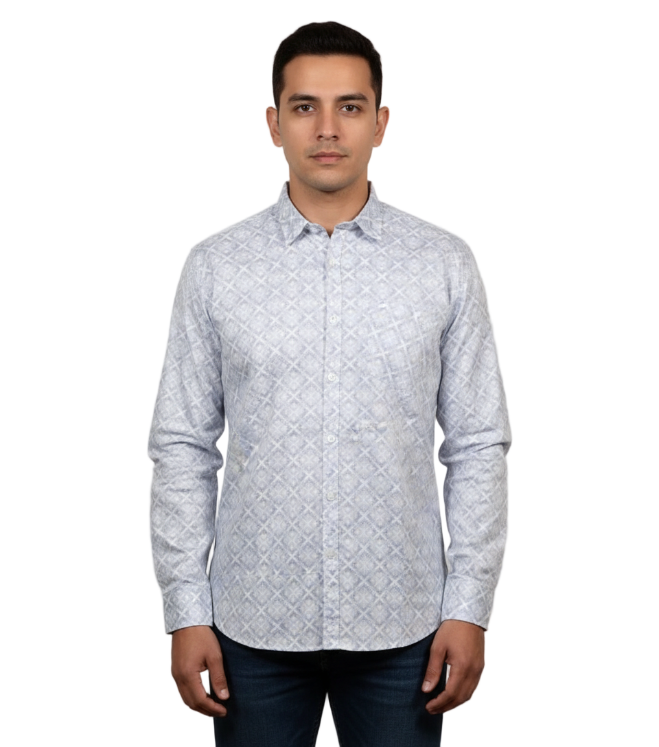 Men's Premium Cotton Printed Shirt