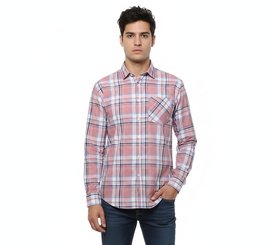 Men’s Premium Cotton Checked Shirt