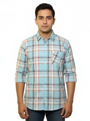 Men's Cotton Checked Shirt