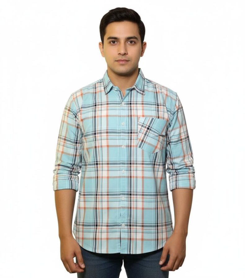 Men's Cotton Checked Shirt