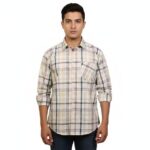 Men's Premium Cotton Checked Shirt