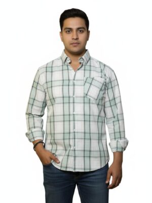 Men's Cotton Checked Shirt
