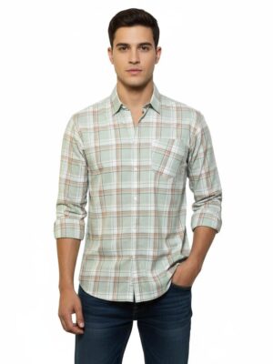 Men's Cotton Checked Shirt