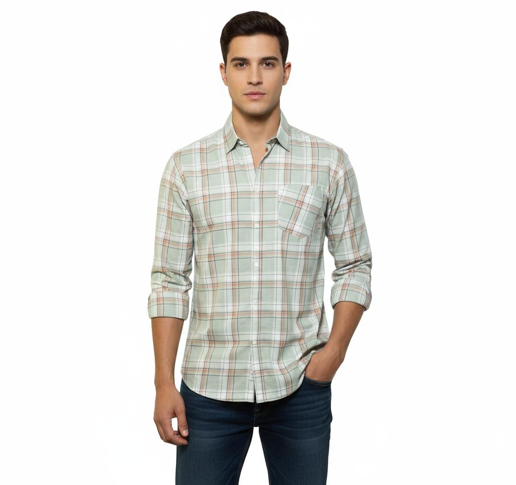 Men's Cotton Checked Shirt