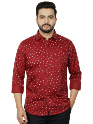 Men's Premium Cotton Printed Shirt