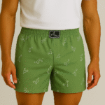 Green Printed Men Boxers