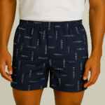 Navy Blue Printed Boxers