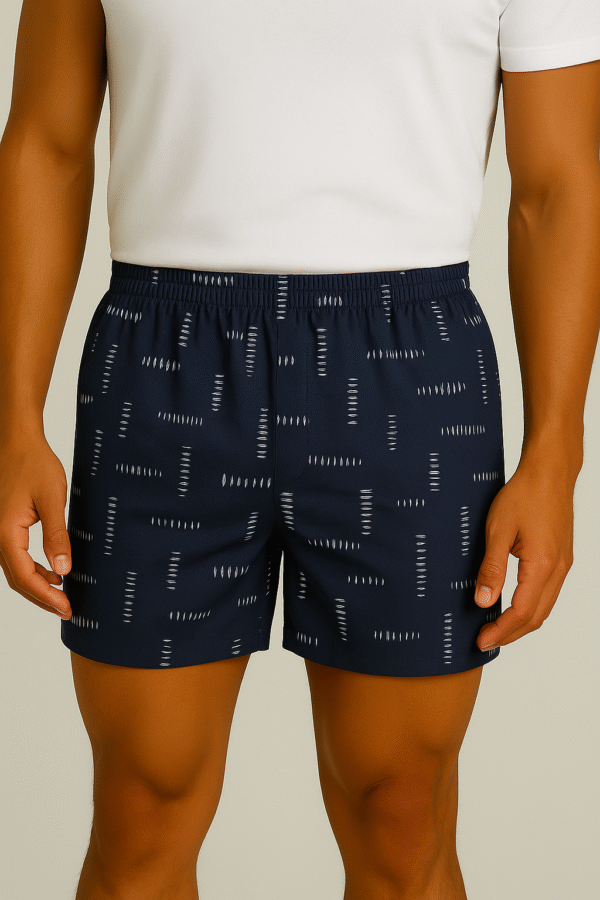 Navy Blue Printed Boxers