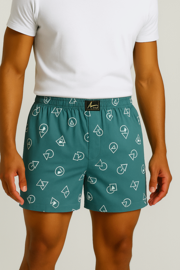 Men Green Printed Boxers