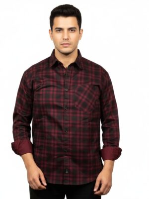 Men's Cotton Checked Shirt