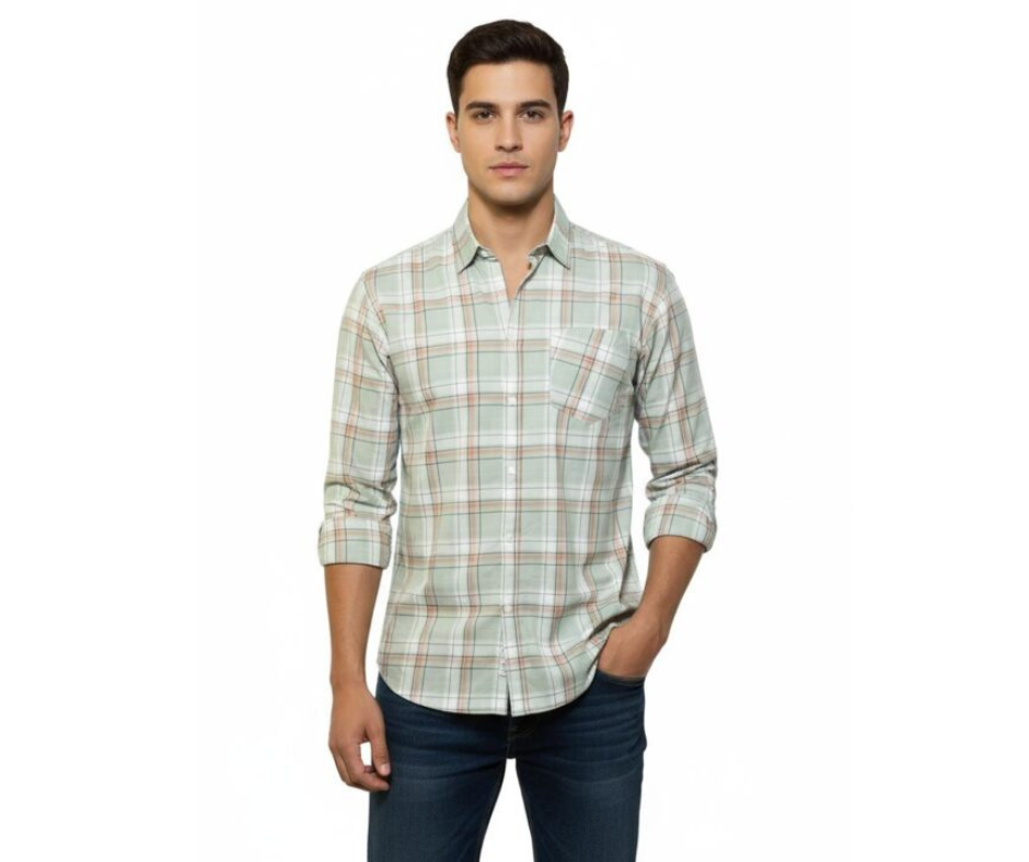 Check Shirt Men Casual Style
